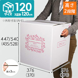 宅配120サイズ】フラワーギフトBOX（L・外箱のみ） | ダンボール・梱包
