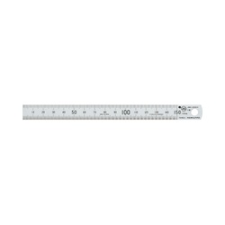 ステンレス直定規　ツヤ消しＣ型ＪＩＳ１級　１５ｃｍ