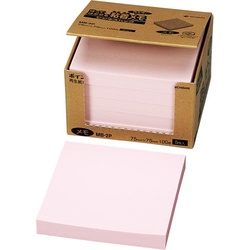 ポイントメモ　７５×７５　桃　５冊×２０