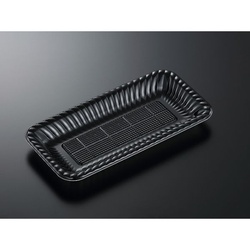 中央化学 オードブル容器 PDプレートK30-15 黒 内 本体