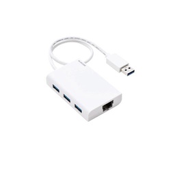 ギガ有線ＬＡＮアダプタ　ＵＳＢ３．０　ＵＳＢハブ付