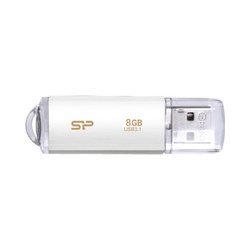 キャップ式ＵＳＢメモリ　Ｂ０２　８ＧＢ　白　３個