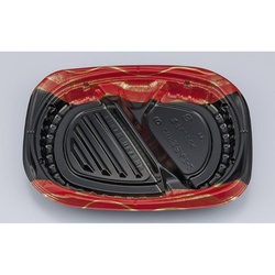 シーピー化成 弁当容器 CBFまろん7-2 光重赤 本体