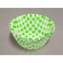 セイコー おかずカップ OPPフレアラミケース 7F チェック柄グリーン 500枚入