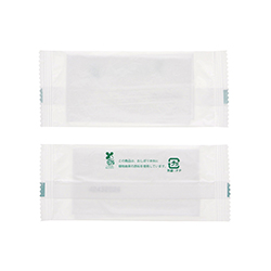 SWAN バイオ不織布おしぼり 平型 130×180mm 白無地 100枚