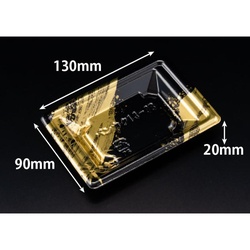 リスパック 寿司容器 万角13-9B らいらく金 本体