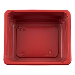 どんぶり容器 お重 タメ/赤 本体 タカギ産業