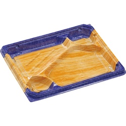 【廃番商品】弁当容器 MSD穂高膳24-19-1 こかげ青 エフピコ