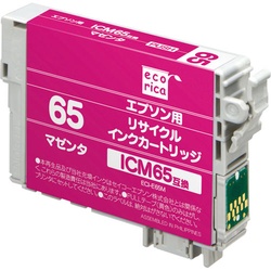 エコリカインク　エプソン　ＩＣＭ６５　マゼンタ