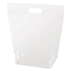 ポリ手提げ NEW無地クリアスタンドバッグ-S(30枚) ヘッズ