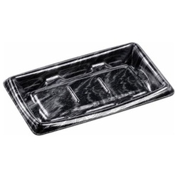 発泡トレー MTD20-12平ヨコ 本体 エコ黒木銀 エフピコ