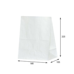 パックタケヤマ 耐油ガゼット袋 H300 角底袋 耐油 耐水 白無地