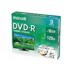 ＤＶＤ−Ｒ録画用　１６倍速　３枚Ｐ