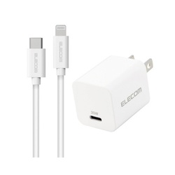 ＡＣ充電器　２０Ｗ　ケーブル付　ホワイト