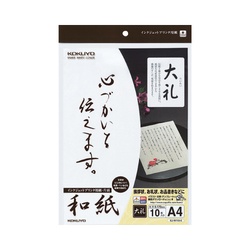 インクジェットプリンタ用紙和紙Ａ４　大礼柄　１０枚