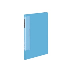 クリヤーブックＷＣ　固定式Ａ４縦２０枚水色