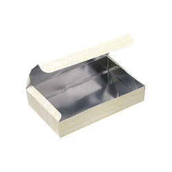 弁当容器 紙製銀折箱 アサヒパック小 1合 K-5 フタ一体型 旭創業