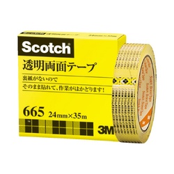 透明両面テープ　大巻　２４ｍｍ×３５ｍ　５巻