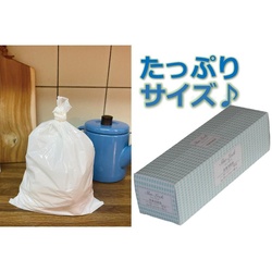 LDゴミ袋 Shu-Lock 水色フラワー 50枚入ロールタイプ 中本アドバンストフィルム