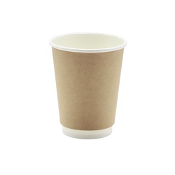 紙コップ 断熱二重クラフト紙コップ12-90 モデリーノ