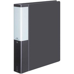 クリヤーＢポジティ替紙式濃灰Ａ４縦背幅５３ｍｍ８冊