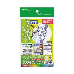タックインデックス（はがせるタイプ）大・青枠１０枚