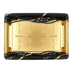 惣菜容器 MTD27-20平 本体 波格子金 エフピコ