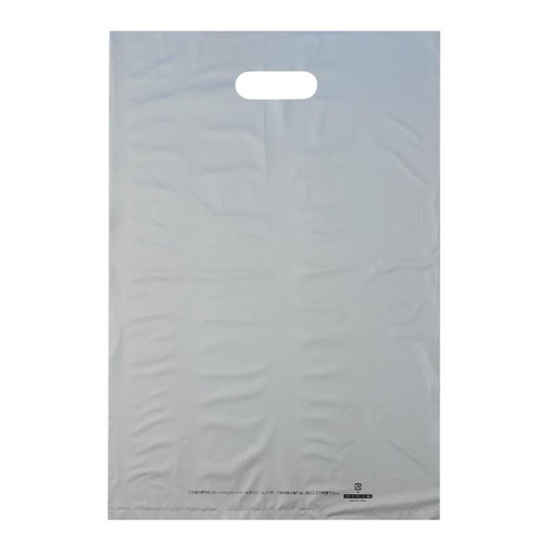 ポリ手提げ 50-1879 カラーポリ シルバー 300×450 B4用 50P ササガワ