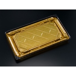 リスパック 寿司容器 バイオPET 美枠寿司 2-5B 箔おし金 本体