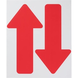 フロア誘導サイン　矢印　赤