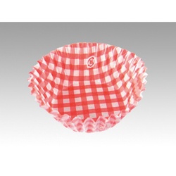 東洋アルミエコープロダクツ 紙カップ 紙ケース チェック アカ 7F 500枚入