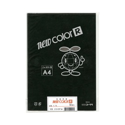 色画用紙　ニューカラーＲ　Ａ４　黒　５０枚