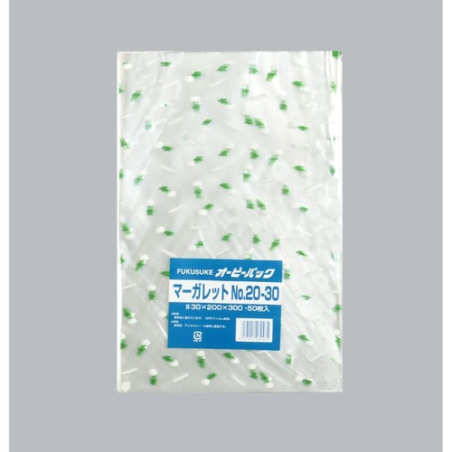 テープ無 OPP袋 オーピーパック マーガレット No.20-30 50枚入 福助工業