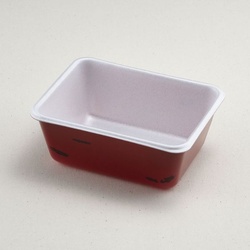 どんぶり容器 B-46(本体)赤うるし 青葉紙業