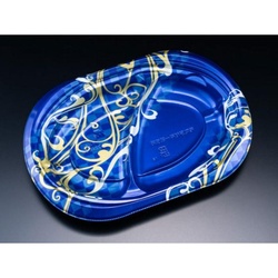 リスパック 軽食容器 バイオデリカ サラエル D24B2S K-エマブルー 本体