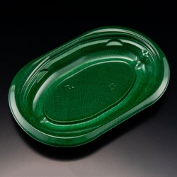 リスパック 軽食容器 バイオデリカ サラエル D21B K-ビアグリーン 本体