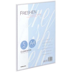 クリヤーＢフレッシェン固定式　Ａ４縦５Ｐ透明１０冊