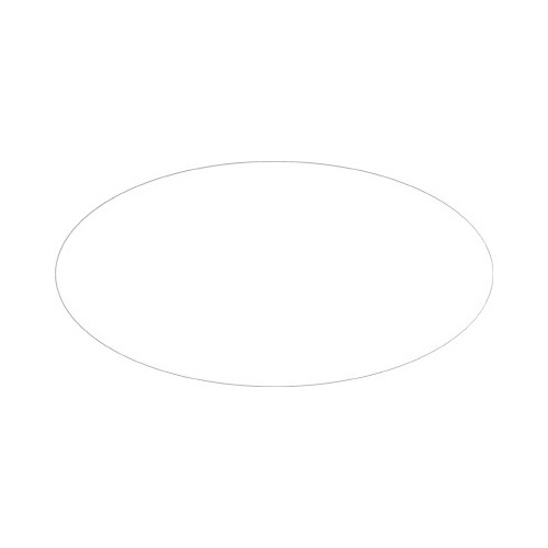 アドテープ　楕円　透明　大