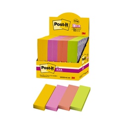 強粘着マルチカラー６　７５×２５　４色　２４冊