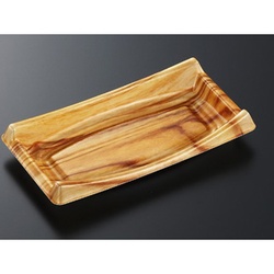 中央化学 刺身容器 CF 船 10 木理BR 本体