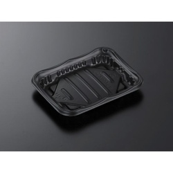 中央化学 軽食容器 SD ホットマルシェ 0.9 BK 本体 発泡