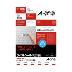 強粘着紙ラベル　兼用Ａ４　９５面四辺余白角丸１８枚