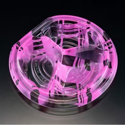 リスパック フルーツ容器 バイオ パティー 16B-3S ふわピンク 本体