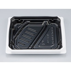 シーピー化成 弁当容器 BFNアルバ8S-3平 BW 本体 発泡