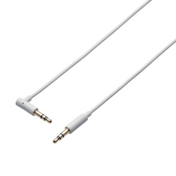 φ３．５ＡＵＸケーブル　Ｌ型　１．０ｍ　ホワイト