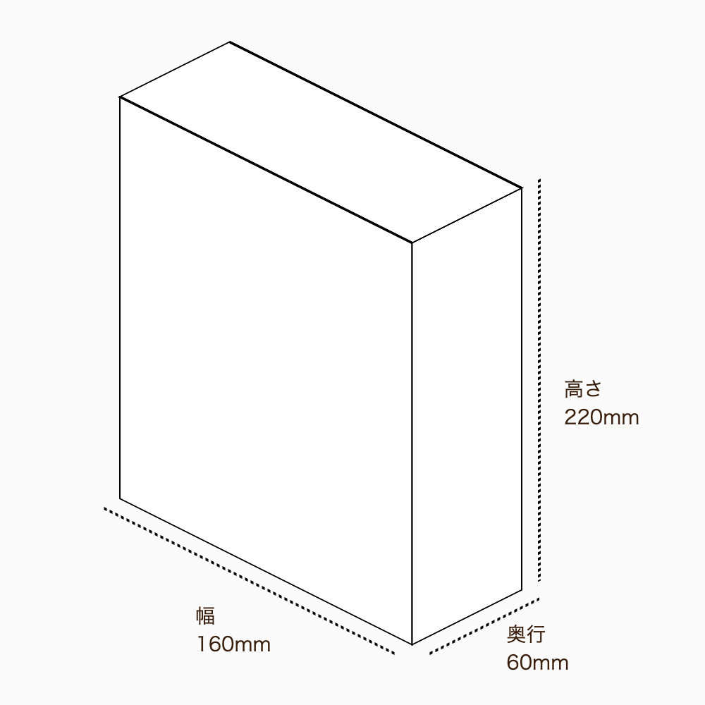 オリジナル印刷パッケージサンプル(化粧箱（自動組み上げ式）・160×60×220mm・カードB紙 350g)