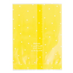 テープ無 OPP袋 イエロードットスイーツパック クリア-3(100枚) ヘッズ