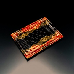 リスパック 刺身容器 バイオPS 美枠 25-18B はれひ赤 本体