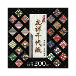 和紙友禅千代紙　１５０×１５０ｍｍ　２００枚