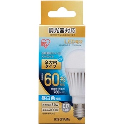 ＬＥＤ小形電球　全方向調光　６０Ｗ形　昼白色